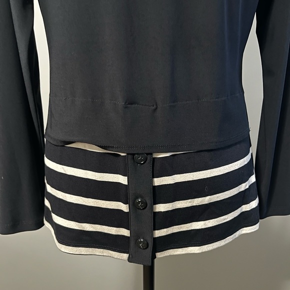 Joseph Ribkoff Top Style 174900 Black Long Sleeve Rounded Neckline - Picture 9 of 9